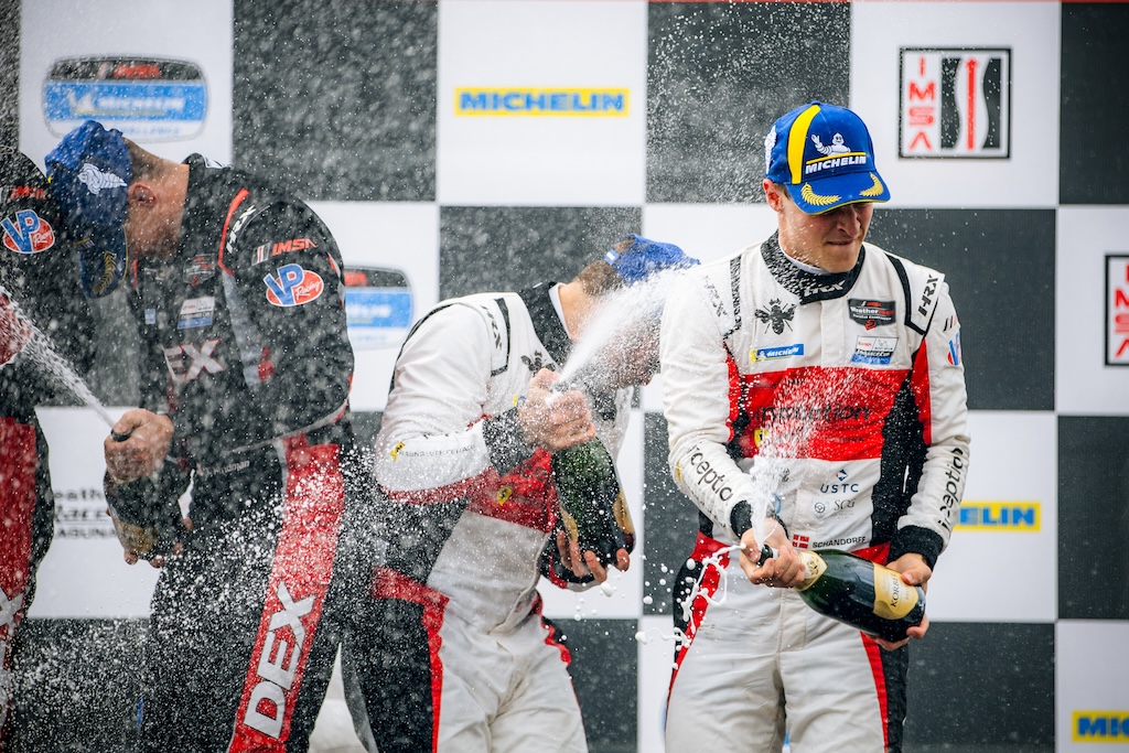 Frederik Schandorff sikrede podie på Laguna Seca
(Foto: Inception Racing)